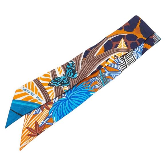 Hermes Silk Jaguar Quetzal Scarf - Picture 1 of 5